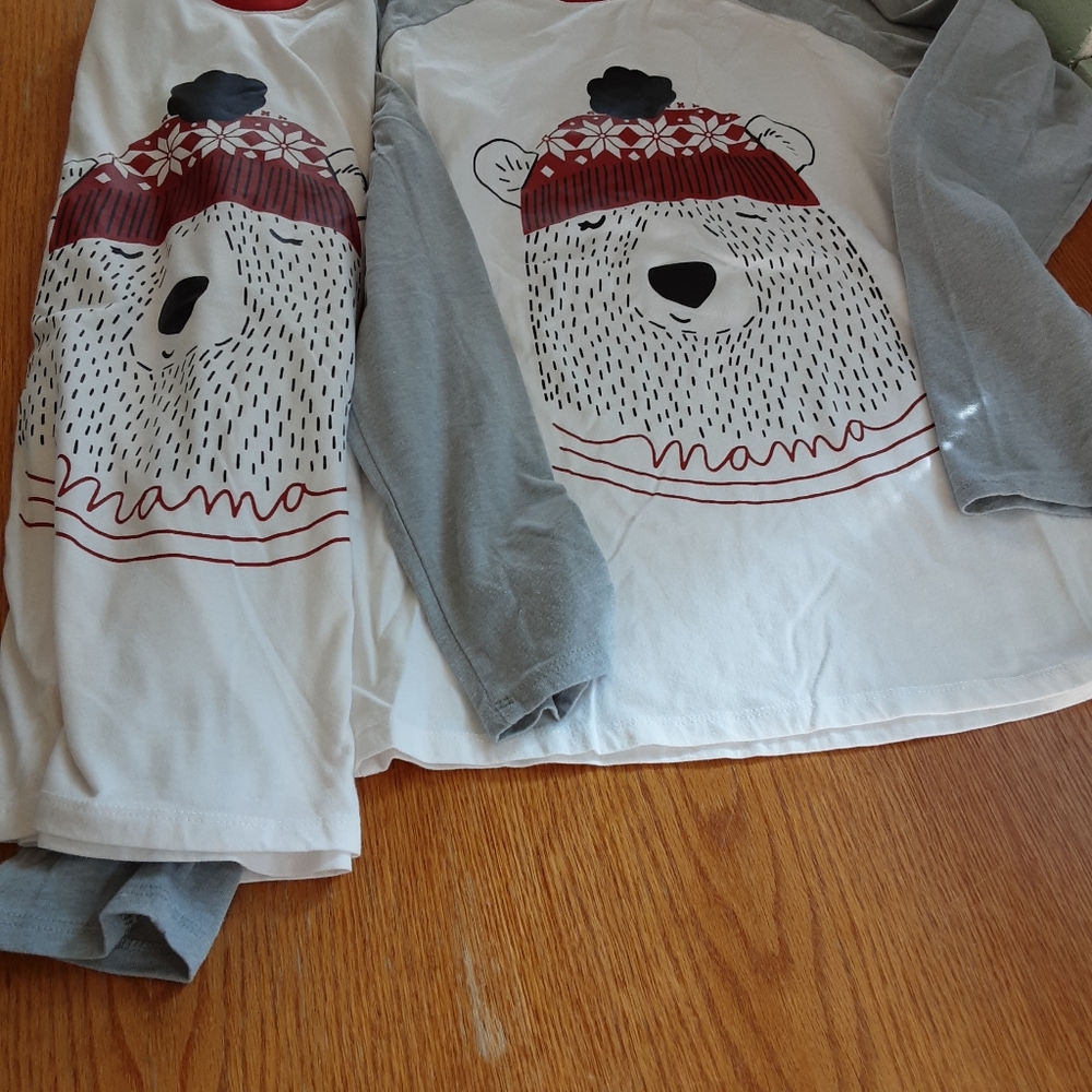 Wondershop 🌞093 Christmas Pajama Shirt Lot of Two Size S Preowned Good Conditio